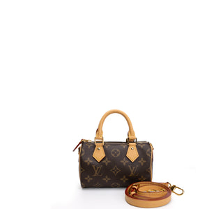 LOUIS VUITTON NANO SPEEDY MONOGRAM CANVAS GHW