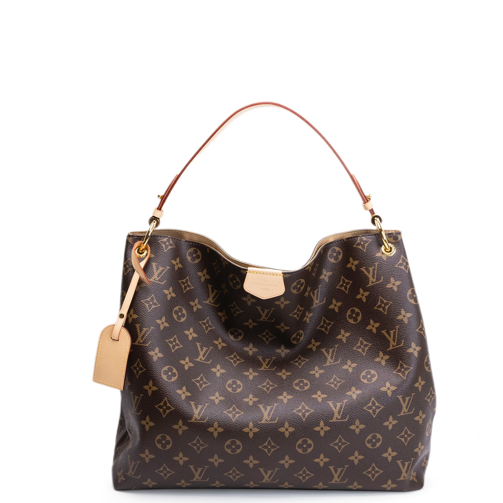 LOUIS VUITTON GRACEFUL MM MONOGRAM CANVAS GHW (MICROCHIP)