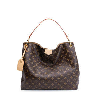 LOUIS VUITTON GRACEFUL MM MONOGRAM CANVAS GHW (MICROCHIP)