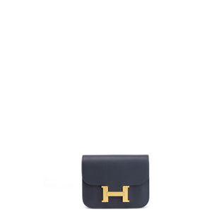 HERMES CONSTANCE SLIM EPSOM CABAN GHW STAMP W