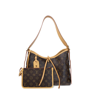 LOUIS VUITTON CARRYALL PM MONOGRAM CANVAS GHW (MICROCHIP)