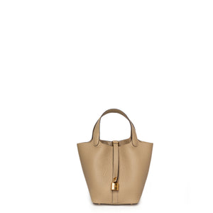 HERMES PICOTIN 18 LOCK BAG CLEMENCE TRENCH GHW STAMP K