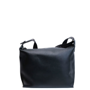 LOEWE CUBI MESSENGER LARGE BAG BLACK CALFSKIN LEATHER SHW