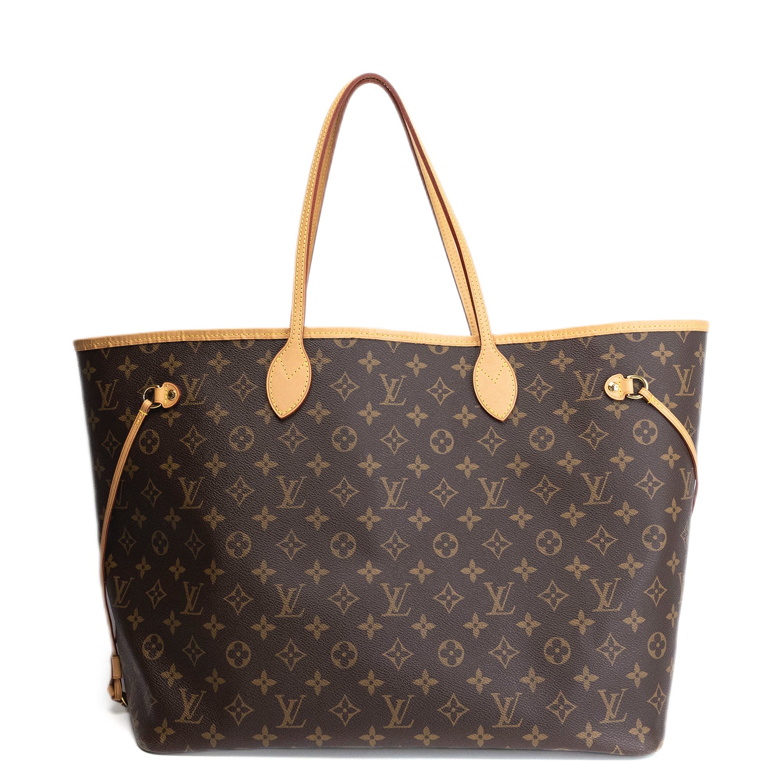 LOUIS VUITTON NEVERFULL GM MONOGRAM CANVAS GHW (MICROCHIP)