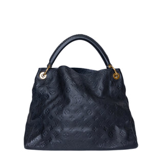 LOUIS VUITTON ARTSY MM BLACK MONOGRAM EMPREINTE LEATHER GHW