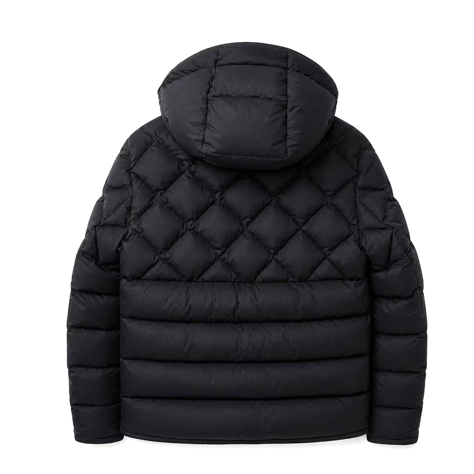 MONCLER MEN'S CECAUD QUILTED PUFFER HOODED JACKET BLACK SIZE 3