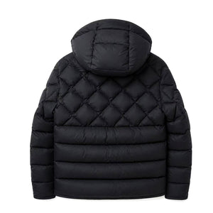 MONCLER MEN'S CECAUD QUILTED PUFFER HOODED JACKET BLACK SIZE 3
