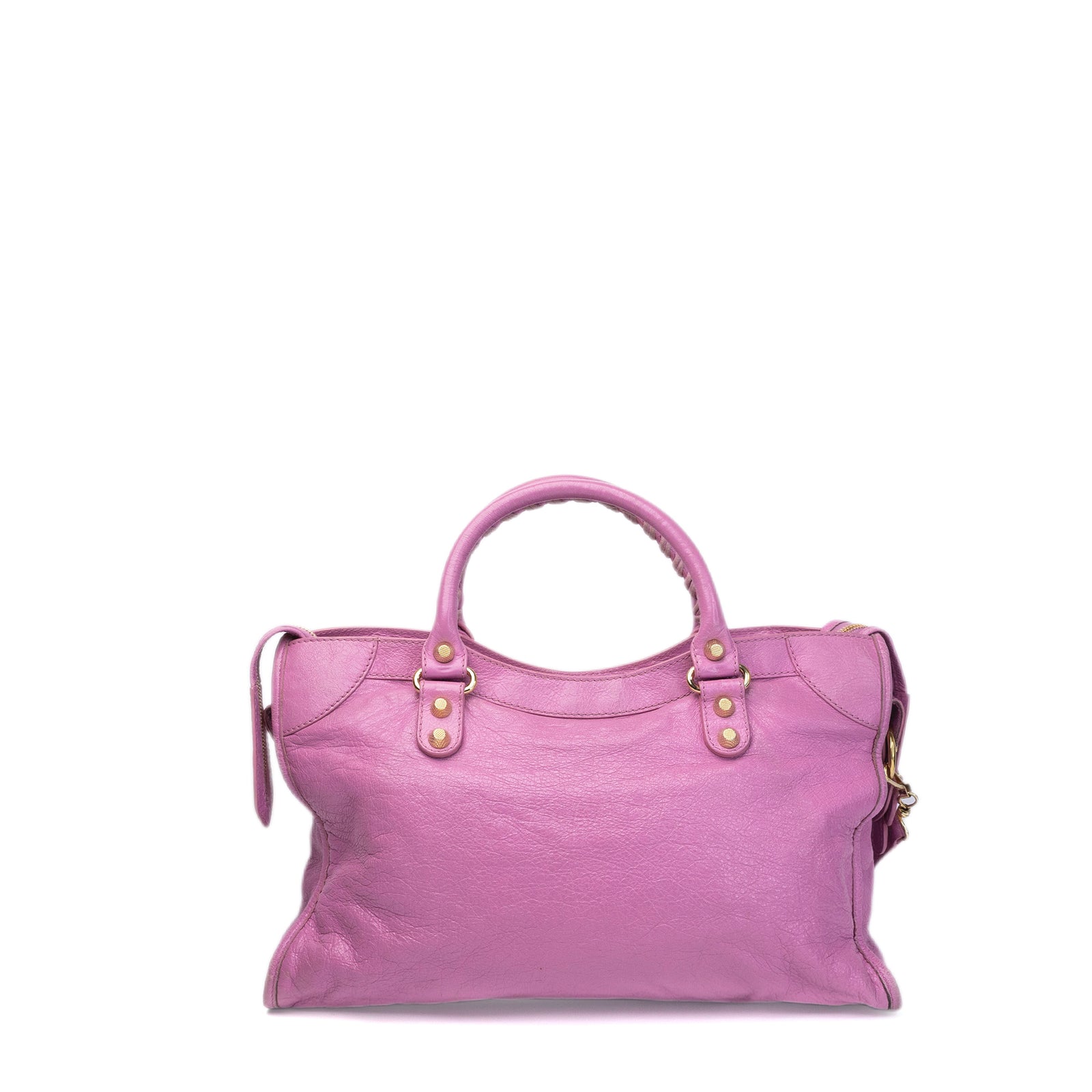 BALENCIAGA MEDIUM CLASSIC CITY CROSSBODY BAG PURPLE GHW