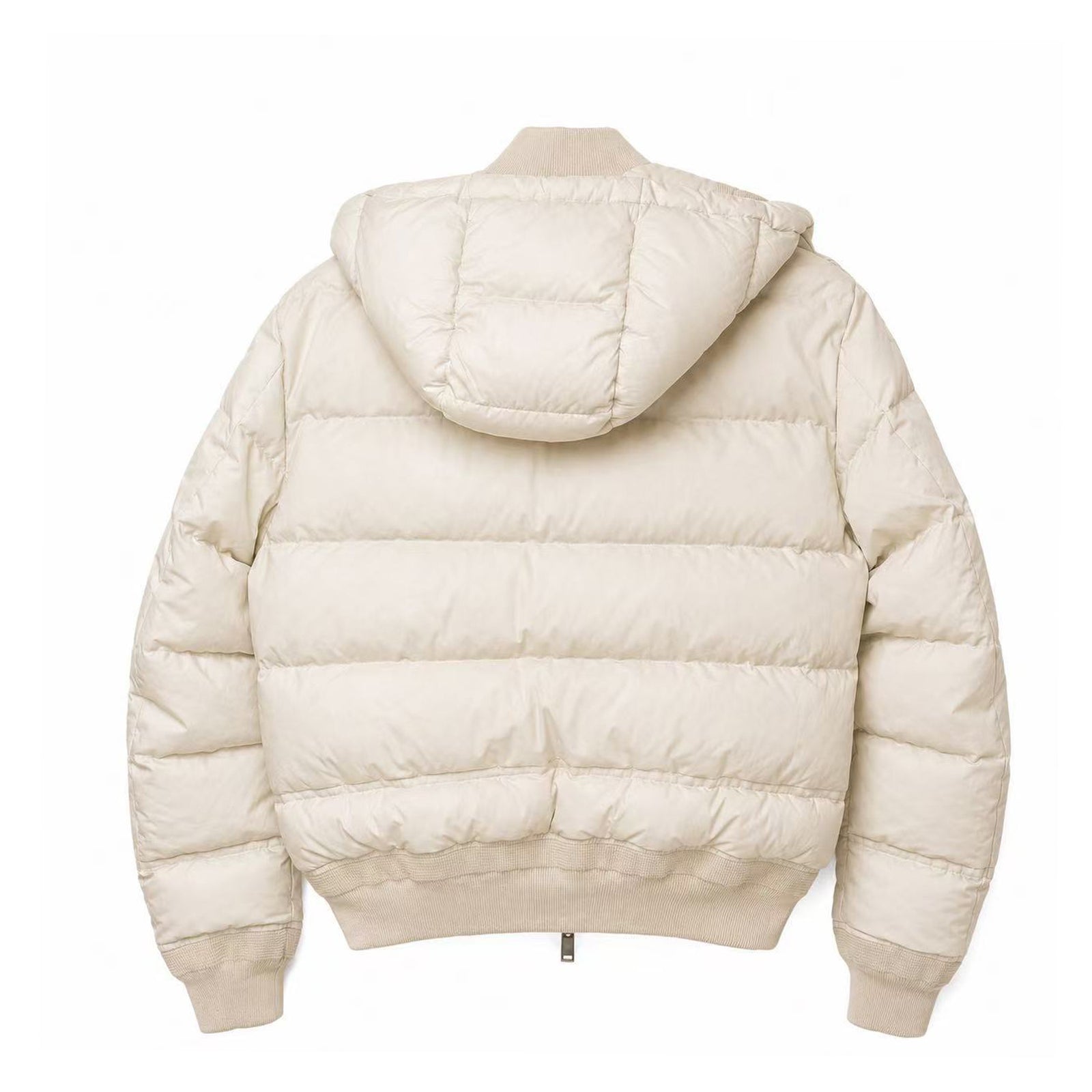 MONCLER LEOPOLD GIUBBOTTO COTTON POLYURETHANE DOWN JACKET WHITE SIZE 2