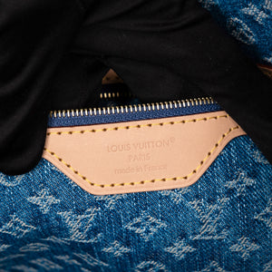 LOUIS VUITTON NEVERFULL MM DENIM MONOGRAM CANVAS GHW