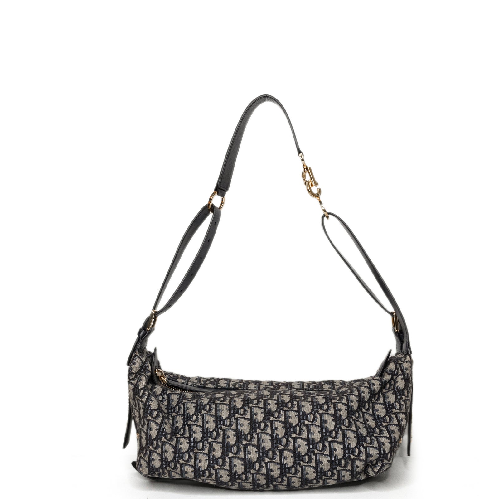 CHRISTIAN DIOR D-JOURNEY BAG MEDIUM OBLIQUE JACQUARD CANVAS GHW