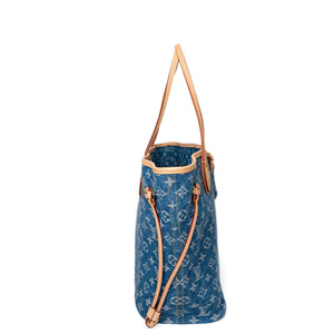 LOUIS VUITTON NEVERFULL MM DENIM MONOGRAM CANVAS GHW