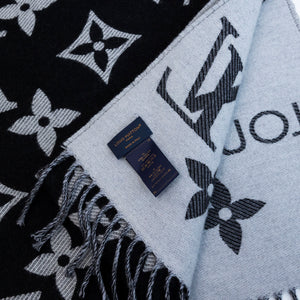 LOUIS VUITTON REYKJAVIK SCARF BLACK & WHITE