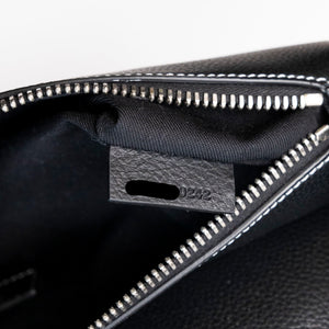CHRISTIAN DIOR SADDLE BAG BLACK GRAINED CALFSKIN SHW