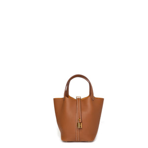 HERMES PICOTIN 18 LOCK BAG CLEMENCE GOLD GHW STAMP K