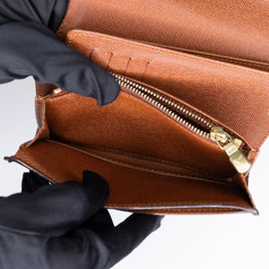LOUIS VUITTON COATED CANVAS CONTINENTAL WALLET