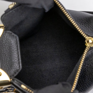 LOUIS VUITTON SIDE TRUNK PM BLACK GRAINED CALFSKIN GHW (MICROCHIP)