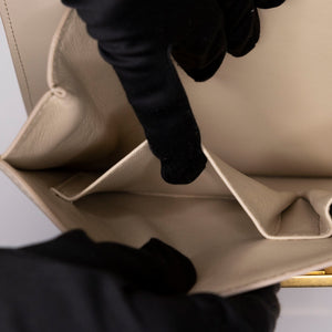 CELINE MEDIUM CLASSIC BOX BAG BEIGE CALFSKIN GHW