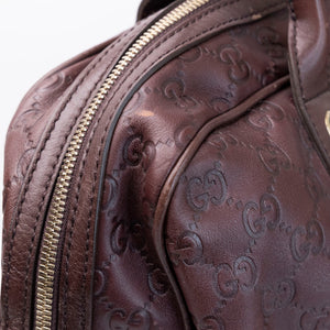 GUCCI GUCCISSIMA LARGE PRINCY TOTE BAG BROWN LEATHER GHW