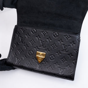 LOUIS VUITTON SAINT SULPICE PM SHOULDER BAG BLACK MONOGRAM EMPREINTE LEATHER GHW
