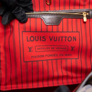 LOUIS VUITTON NEVERFULL MM DAMIER EBENE CANVAS GHW