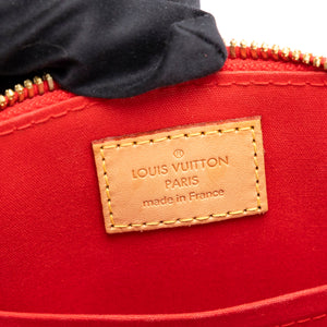 LOUIS VUITTON ALMA BB MONOGRAM PATENT RED GHW