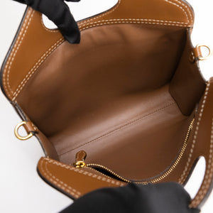 BURBERRY MINI POCKET BAG BROWN CALFSKIN GHW
