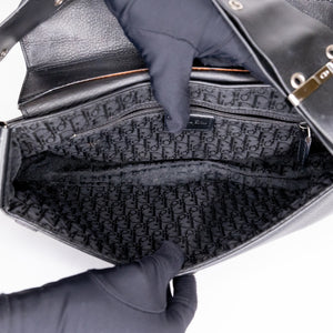 CHRISTIAN DIOR VINTAGE PUNK SHOULDER BAG BLACK SHW