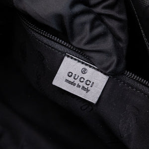 GUCCI SUPREME MESSENGER BAG BLACK COATED CANVAS SHW