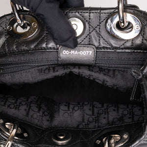 CHRISTIAN DIOR VINTAGE LADY DIOR TOTE BAG BLACK SHW