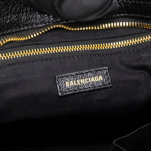 BALENCIAGA METALLIC EDG CITY S BAG BLACK GHW