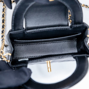 CHANEL 24P MINI NANO KELLY SHOPPER CALFSKIN GHW (MICROCHIP)