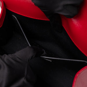SAINT LAURENT KATE BAG MEDIUM RED CALFSKIN LEATHER GHW