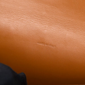 CELINE DOUBLE FLAP TRIOMPHE CANVAS WALLET ON STRAP GHW