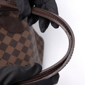 LOUIS VUITTON NEVERFULL MM DAMIER EBENE GHW