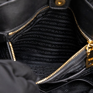 PRADA TESSUTO GAUFRE TOTE BLACK GHW