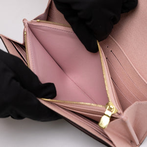LOUIS VUITTON EMILIE WALLET MONOGRAM ROSE BALLERINE GHW