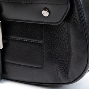 CHRISTIAN DIOR VINTAGE PUNK SHOULDER BAG BLACK SHW