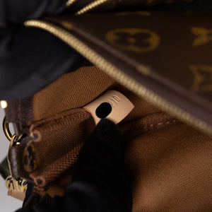 LOUIS VUITTON MULTI POCHETTE ACCESSORIES MONOGRAM CANVAS KHAKI GHW