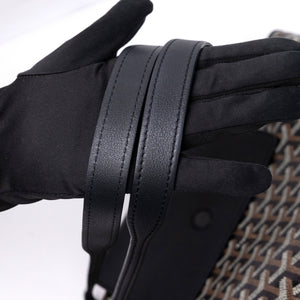 GOYARD ROUETTE TOTE BAG GOYARDINE CANVAS/CALFSKIN LEATHER BLACK SHW