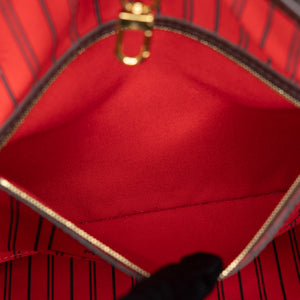LOUIS VUITTON NEVERFULL MM DAMIER EBENE CANVAS GHW