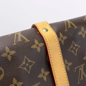 LOUIS VUITTON VINTAGE DOUBLE SIDE CROSSBODY BAG MONOGRAM CANVAS GHW