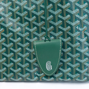 GOYARD SAINT LOUIS PM TOTE BAG GOYARDINE CANVAS GREEN SHW