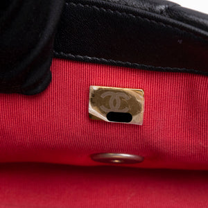 CHANEL SMALL 19 BAG LAMBSKIN BLACK MULTICOLOUR HARDWARE (MICROCHIP)