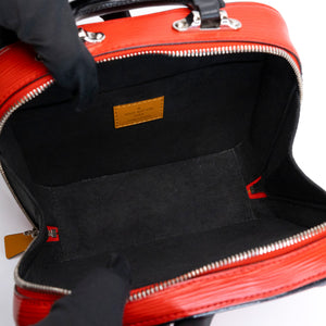 LOUIS VUITTON VALISETTE BB RED / MULTICOLOURED EPI LEATHER SHW