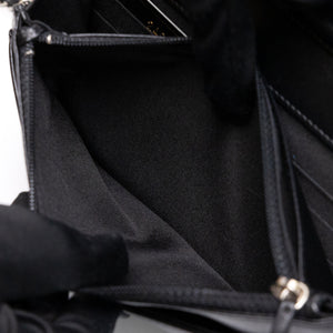 CHANEL BOY WOC WALLET ON CHAIN BLACK LAMBSKIN LEATHER SHW