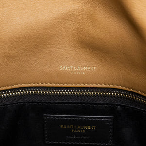 SAINT LAURENT MEDIUM NIKKI SHOULDER BAG DENIM BLUE / CINNAMON GHW