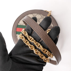 GUCCI OPHIDIA GG MINI ROUND BAG