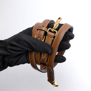 BURBERRY MINI POCKET BAG BLACK / TAN CALFSKIN GHW