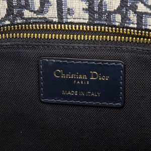 CHRISTIAN DIOR 30 MONTAIGNE BAG BLUE OBLIQUE JACQUARD GHW